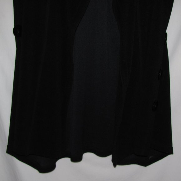 Womens Soft Surroundings Sleeveless Tunic Cardigan Acetate Polyester Blend - Picture 4 of 10